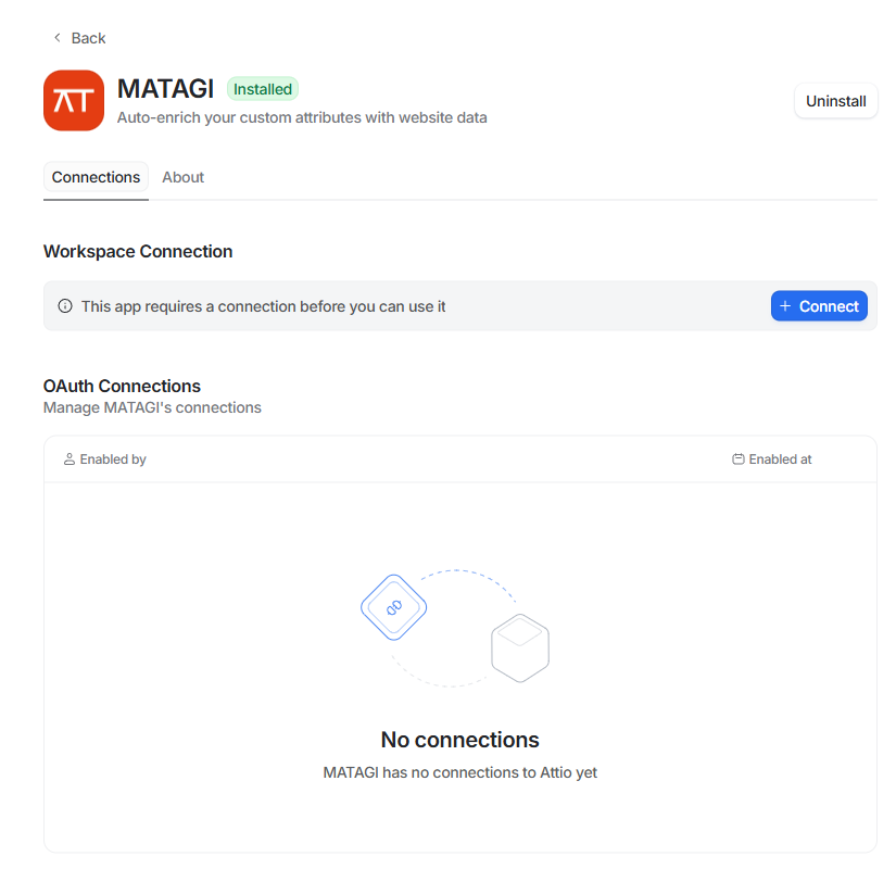 Connecting to Matagi